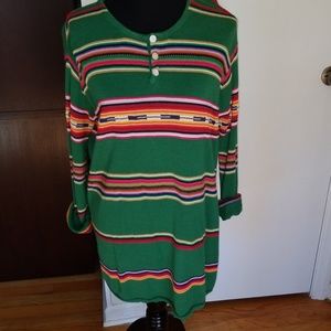 UNIF Long Sweater Dress/Top M (Pendleton Style)